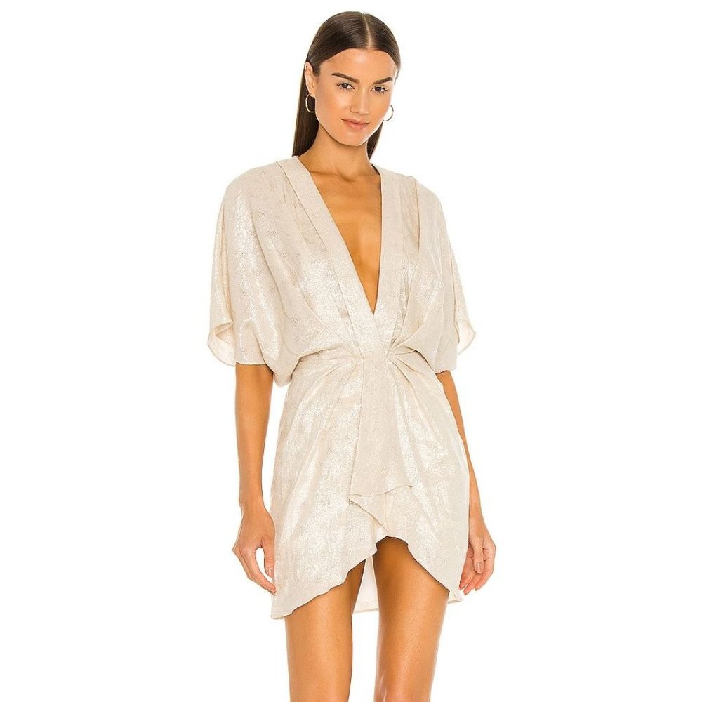 Size 36/4 IRO Halsey Dress in Nude REVOLVE MSRP $425